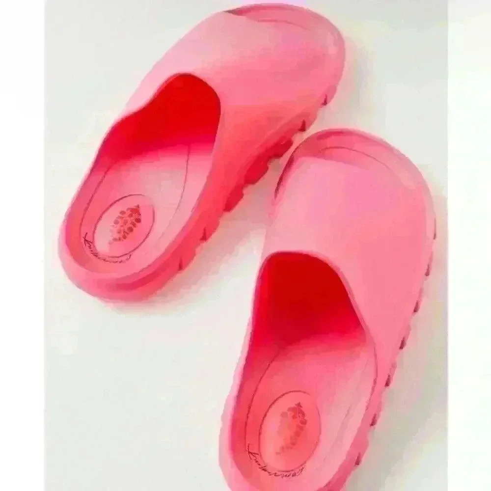 Free people movement hot pink slides sandals